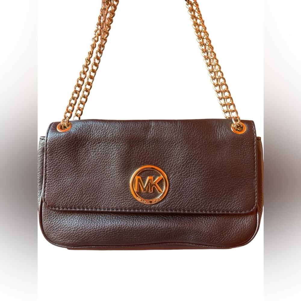 Michael Kors Leather Fulton Black shoulder bag - Picture 2 of 9